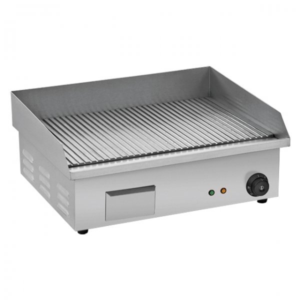 Gridle grill grooved top electric