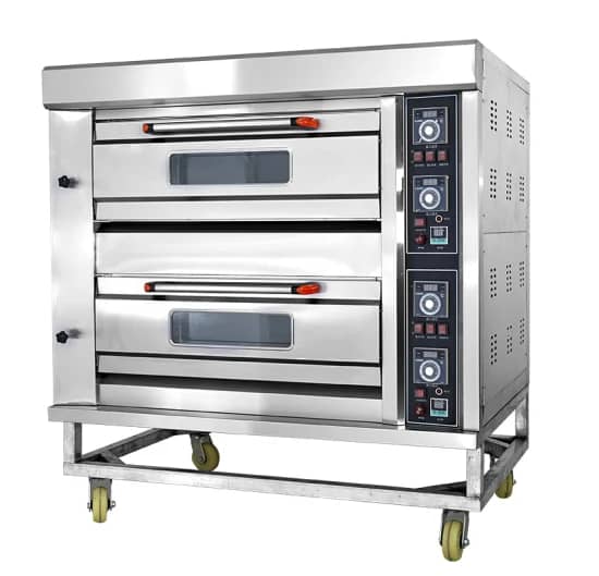 Commercial 2 Deck 4 Trays gas oven