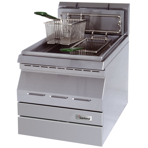 Commercial tabletop deep fryer 2 baskets gas