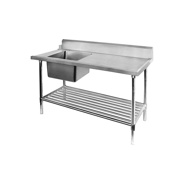 Commercial sink single basin